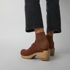 Classic No 6 leather clogs